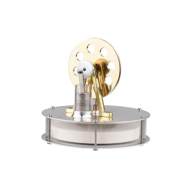 Low Temperature Stirling Engine Assembled Electricity Generator Heat Experiment Physical Generator Model with Flywheel Design Science Experiment DIY Educat