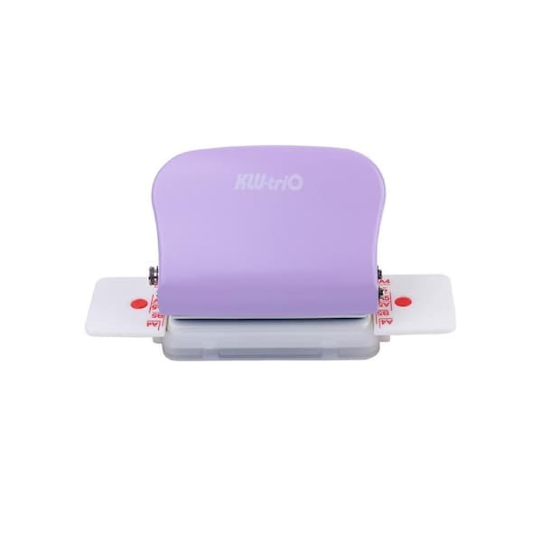 6-Hole Paper Punch Handheld Metal Hole Puncher 5 Sheet Capacity 6mm for A4 A5 B5 Notebook Scrapbook Diary Planner