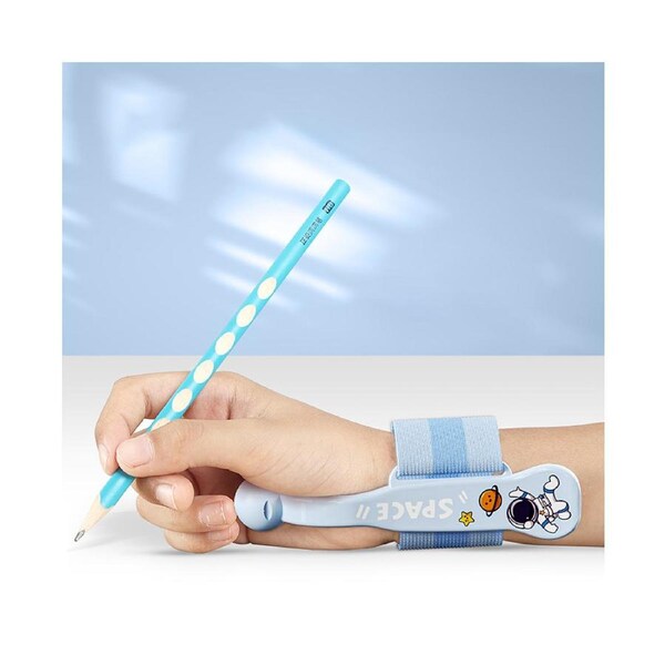 NBX Pencil Handwriting Aid Correction Children Wrist Corrector Holding Pen Posture Gripper Protect Joints with Adjustable Wristband for Preschool Homeschoo