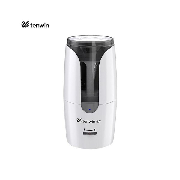 tenwin Automatic Electric Pencil Sharpener Heavy-Duty Helical Blade to Fast Sharpen Adjustable Sharpness for 6-12mm Pencil for Students Artists Home School