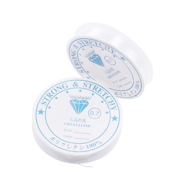 0.8mm Elastic Bracelet String 26ft Strong Stretchy Beading Thread for DIY Jewelry Necklace Bracelet Making