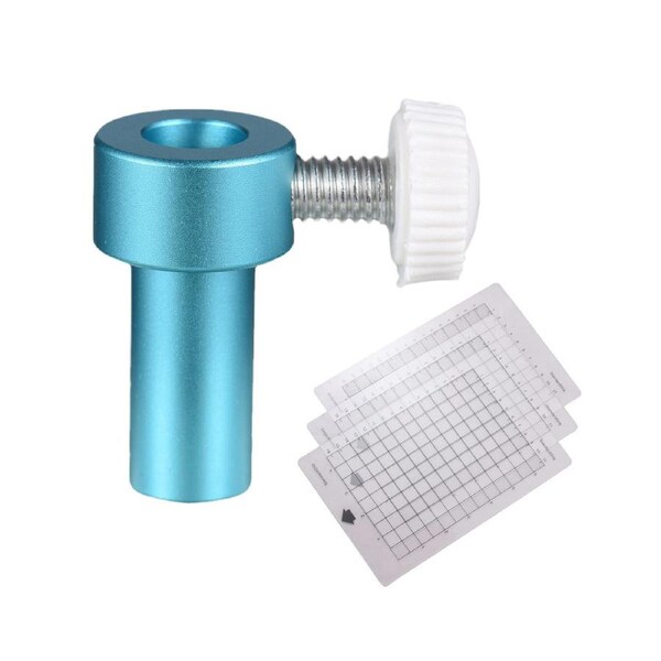 Die Cut Machine Pen Adapter with 3pcs Cutting Mat 6.5x4.5in for CRICUT JOY Cutting Machine Aluminum Alloy Pen Holder for 8mm Diameter Marker