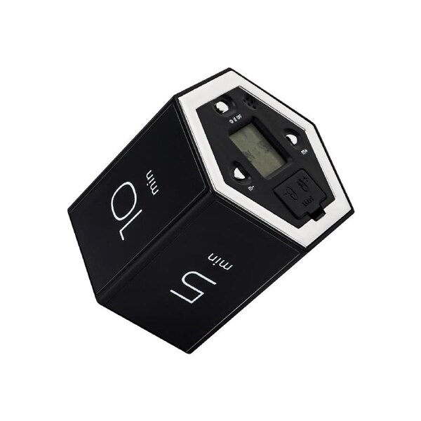 Multi-Hexagon Cube Timer Gravity Sensor Digital Timer with LED Screen Sound Alarm Silent Operation 1/5/10/25/30/60 Minutes and Self-customize 1-99min for K