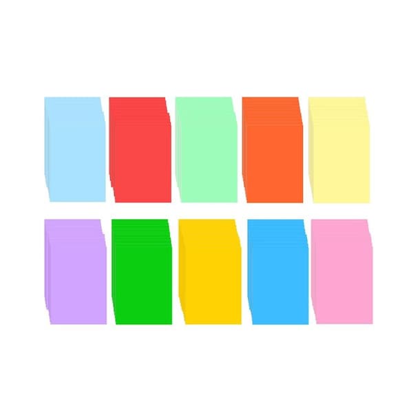 100 Sheets A4 Color Copy Paper 210x297mm/8.3x11.7in Printer Paper 70GSM for Copy Printing Writing Crafts & Art