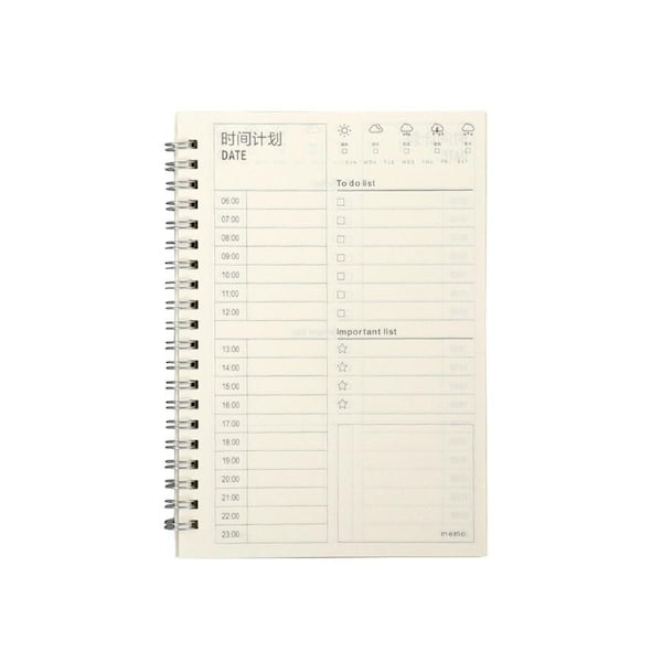 2021-2022 Planner Daily Planner for Agenda with A5 Premium Thicker Paper Flexible Cover Time Tabs to-Do List Memo Wirebound