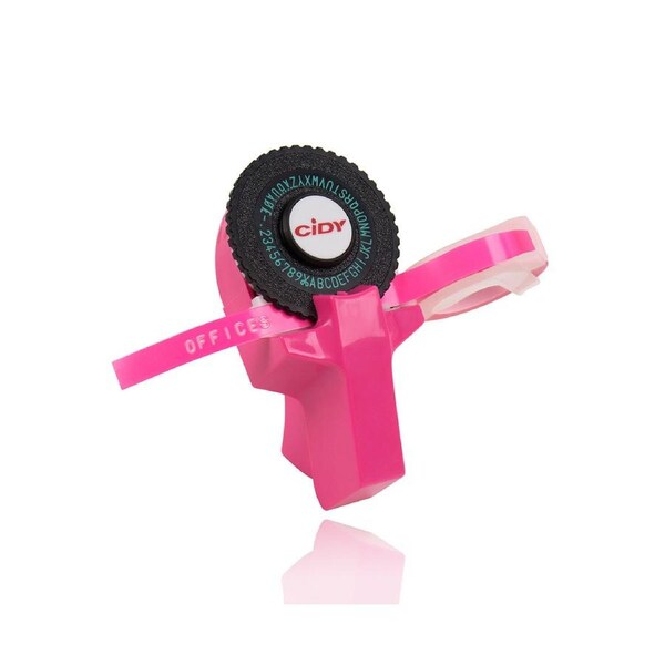 Mini Portable Manual Label Maker DIY 3D Embossing Label Writer Printer Typewriter with Plastic PVC 9mm Label Tapes Lettering Machine