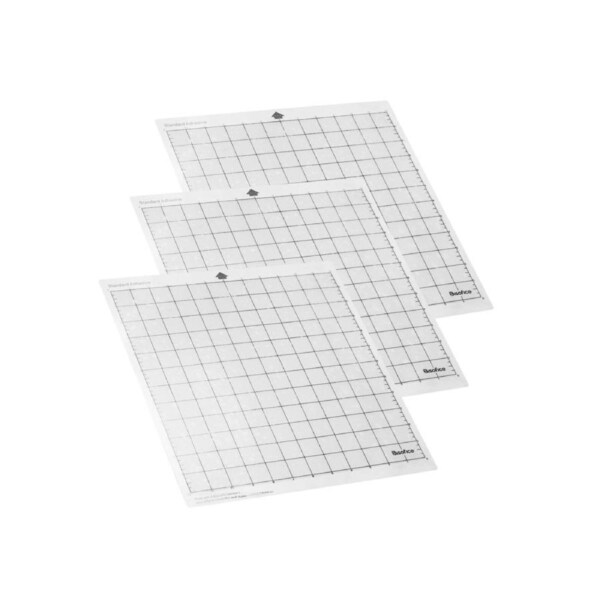 Bisofice Cutting Machine Special Pad 12 Inch Measuring Grid Replacement Transparent PP Material Adhesive Mat With Clear Film Cover for Silhouette Cameo Plo