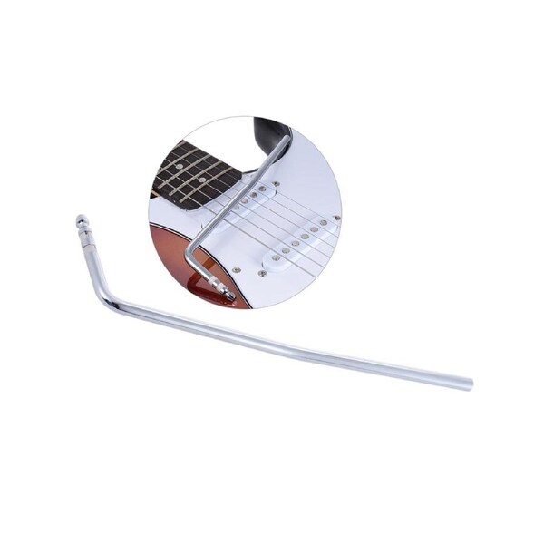 Direct Insertion Style Tremolo Trem Vibrato Arm Whammy Bar Crank Lever for Electric Guitar Tremolo Bridge Insert Part Diameter 6mm Silver