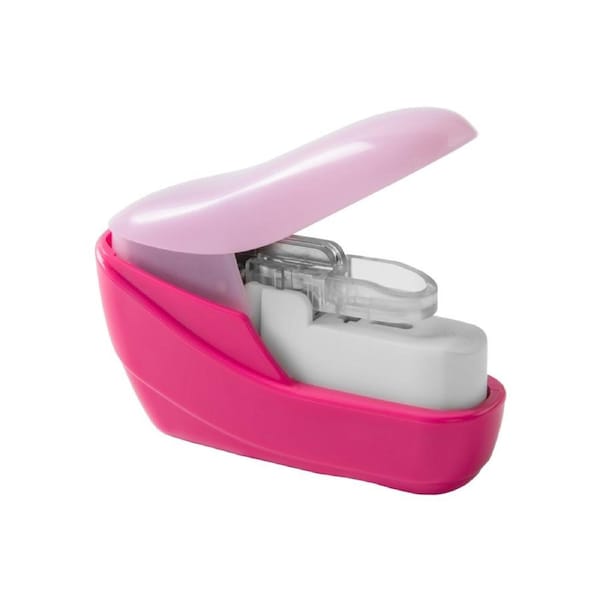 Hand-held Mini Safe Stapler No Staples Stapleless 4 Sheets Capacity for Paper Binding Shop School Office Home Supplies