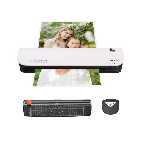 SL399 Laminator Machine Set A3 Size Hot and Cold Lamination 2 Roller System with 25 A3/A4/A5/A6 Laminating Pouches Corner Rounder for Home Office School S