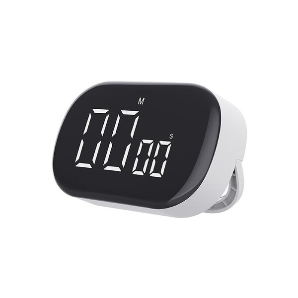 Digital Kitchen Timer Magnetic Count Up/Down Function Clock with Stand and Large LED Display Sound Alarm Silent Operation Kids Kitchen Time Management Too