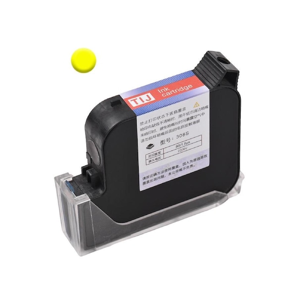 308S Ink Cartridge Replacement Quick-Drying 45ml for M20/T50 Handheld Inkjet Printer(Yellow)