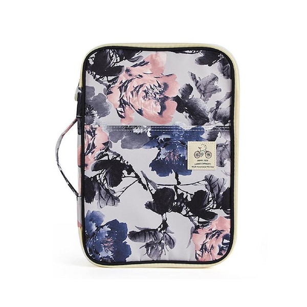 Multi-Functional A4 Document Bags Portfolio Organizer Waterproof Travel Pouch Zippered Case for Pads Notebooks Pens ID Card Gift for Students Travelers Bus