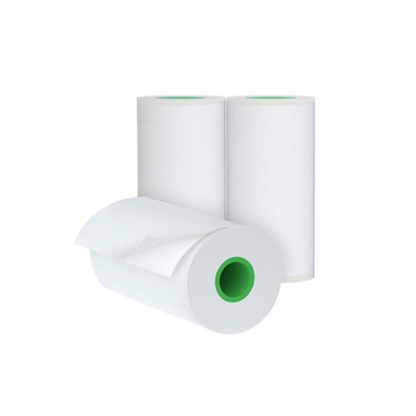 PeriPage Long-Lasting 2-Year Preservation Sticky Thermal Paper Roll 56*30mm / 2.2*1.2in BPA-Free Black Font Adhesive Sticker Labels for Peripage A6/A8/A9