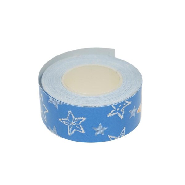 Label Tape 1 Roll Thermal Label Skicker Compatible with King Jim TEPRA LR5C Labeler Cute Thermal Paper Print Tape 15mm*4m - Blue Starry Sky Pattern