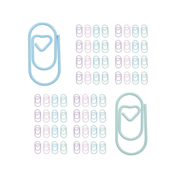 120pcs Paper Clips Heart Paper Clips Small and Cute Love Shaped Paperclips in 4 Colors for DIY Craft Scrapbooking Wedding Decoration Document Note Sorting