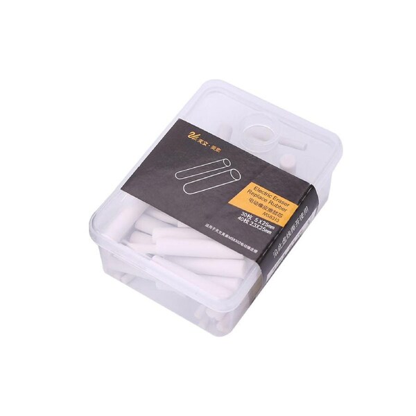 Portable Electric Eraser Refills 30pcs Big/Thick + 40pcs Small/Thin Eraser Refills Replaceable Rubbers Stationery Supplies for School Students Artists Draw