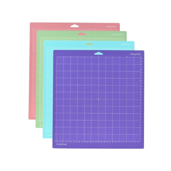 4PCS 12*12 Inch Replacement Cutting Mat Adhesive Non-Slip Gridded Cutting Mats Compatible with Silhouette Cameo Cutting Machine Explore Plotter Machine