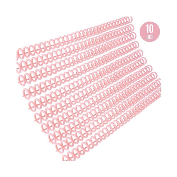 10pcs Plastic 30-Hole Loose Leaf Binders Ring Binding Spines Combs 85 Sheets Capacity for DIY Paper Notebook Album Office School Supplies
