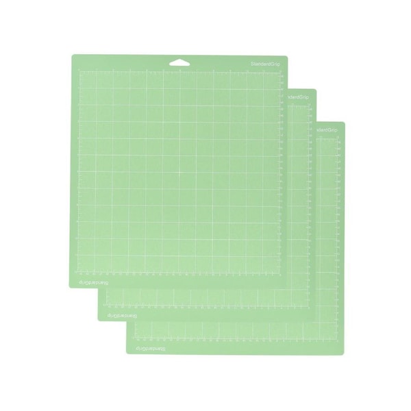 3PCS 12*12 Inch Replacement Cutting Mat Adhesive Non-Slip Gridded Cutting Mats Compatible with Silhouette Cameo Cutting Machine Explore Plotter Machine