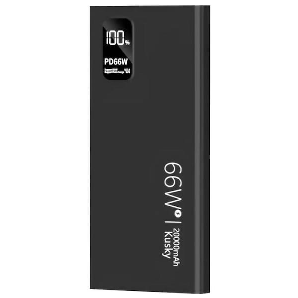 66W Power Bank 20000mAh USB PD Fast Charging Powerbank External Battery Pack for Phone Tablet