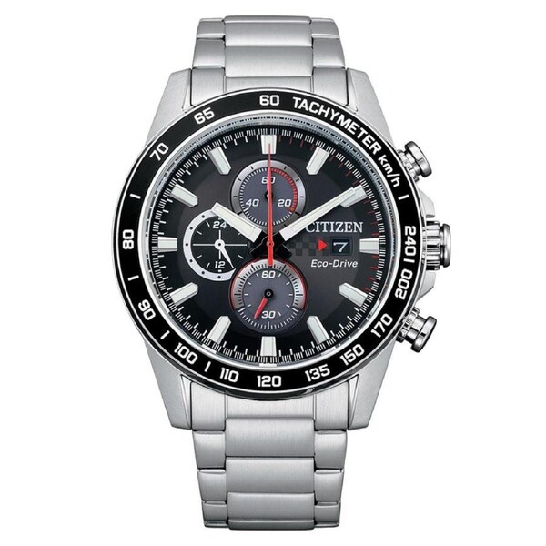 Citizen Chronograph Black Dial Stainless Steel Men's Watch (CA0780-87E)