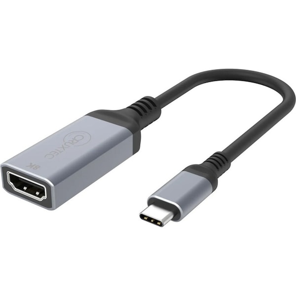Cruxtec CTH8K-SG USB-C to HDMI Cable Adapter 8K/DSC/HDR Space Grey 15cm