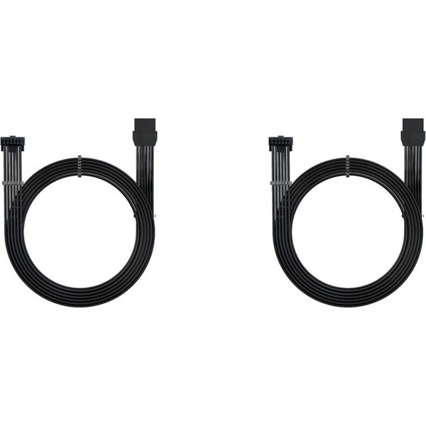 2x Cruxtec PE5-124A-30BK 600W PCLE 5.0 GPU Power Extension Cable Type-A Black