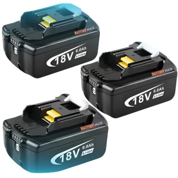[3 Pack] 18V Makita Battery Replacement - BL1830 BL1850 6000mAh Li-ion Battery