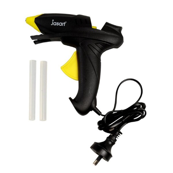 Jasart Electric Glue Gun 15W w/ 2 Sticks School Art/Craft/Adhesive Tool Black