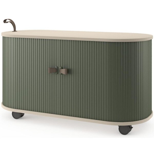 UFOU Fitin Rollin Mobile Roller Shutter Cabinet - Storage with Adjustable Shelves & Wheels