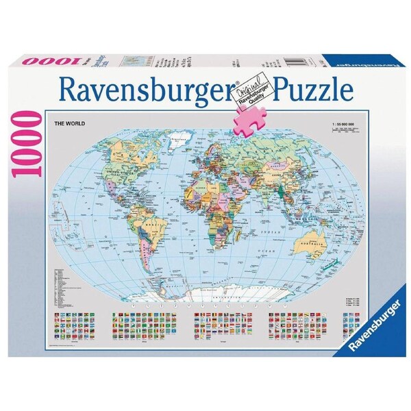 Ravensburger - Political World Map Puzzle 1000 Piece