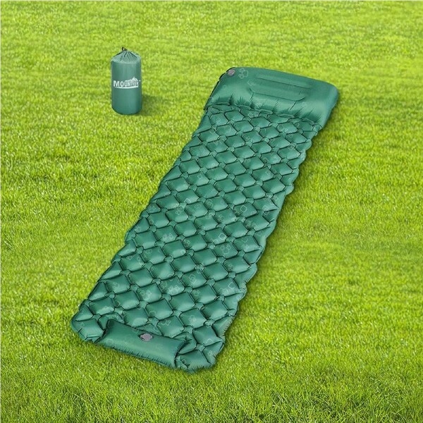 Mountview Self Inflating Camping Mattress w/ Pillow, Single Air Bed Pad 6cm Thick