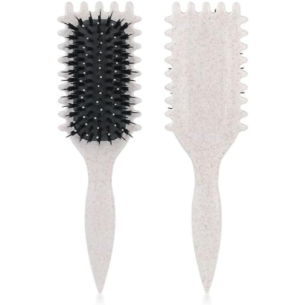 Women Curl Define Styling Defining Brush Hair Stylishing Tool Curl Brush (White)
