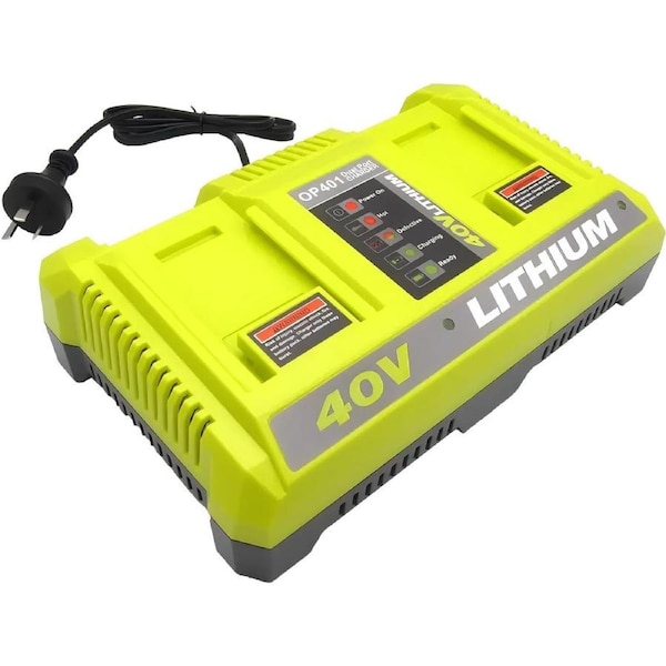 Dual Charger for Ryobi 36V 40V Battery Charger BPL3626 BPL3640 OP4040 BCL3620
