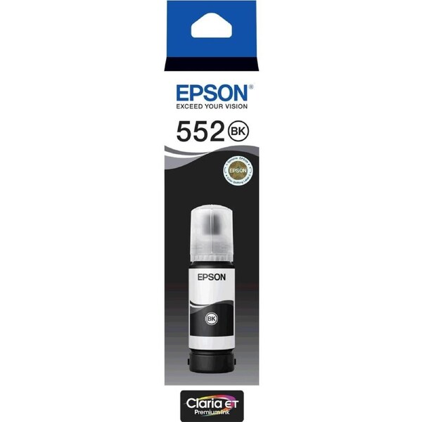 Epson T552 Black Pigment Claria EcoTank 552 Ink Bottle Toner C13T06V192 Genuine Original