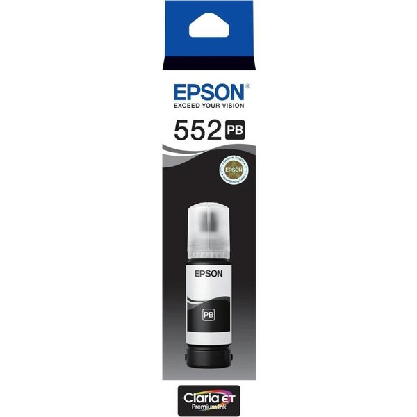 Epson T552 Photo Black EcoTank 552 Ink Bottle Toner C13T06W192 Genuine Original