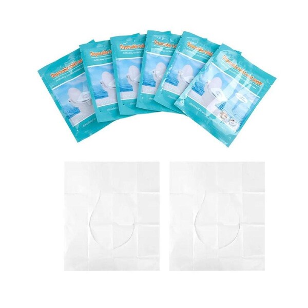 50pcs Dissolvable Disposable Toilet Paper Travel Hotel Portable Toilet Pads