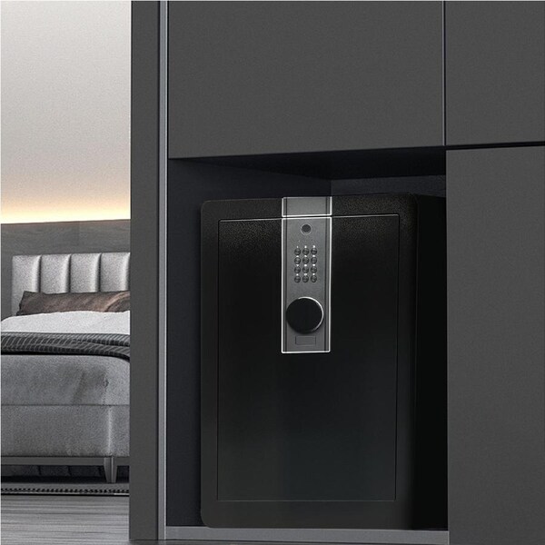 Traderight Large Safe Box Fingerprint Key Lock Digital Security Box Home Office 34.5L