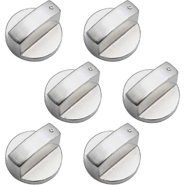JOYBUY 6pcs Universal Metal Gas Stove Knobs - 6mm Control Knobs Set