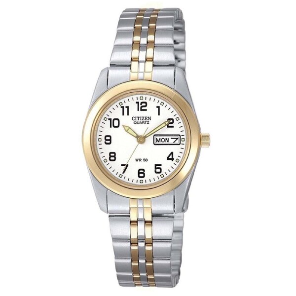 Citizen White Dial Stainless Steel Women's Watch (EQ0514-57A)