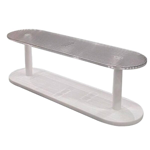 Desktop Organizer Rack 2 Tier Storage Shelf Office Display Stand Space Saver