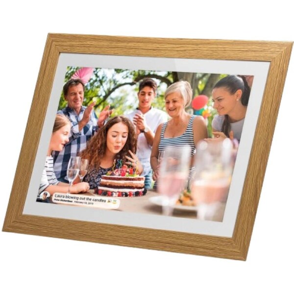Jackson Frameo Smart Digital Photo Frame 10.1" (White Oak) 16gb