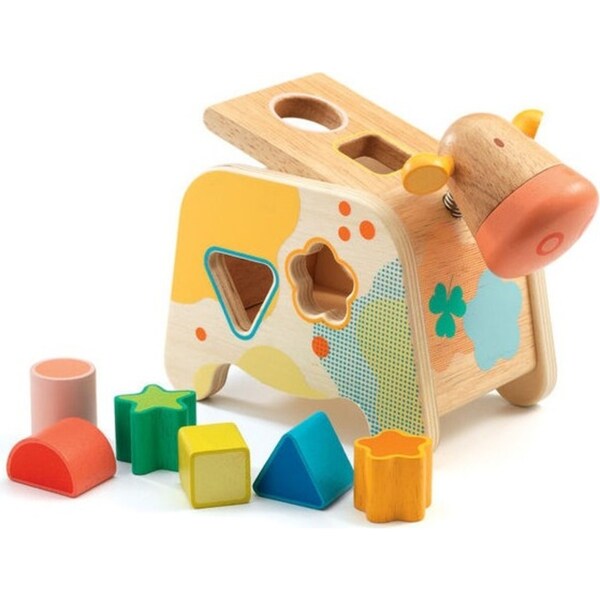 Djeco Wooden/Metal Maggy Shape Sorter Kids/Children Educational Toy 18m+