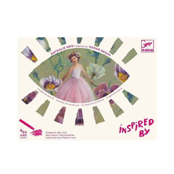 Djeco Inspired By The Ballerina-Edgar Degas-Wax Crayons Kids Oil Pastel Set 8y+