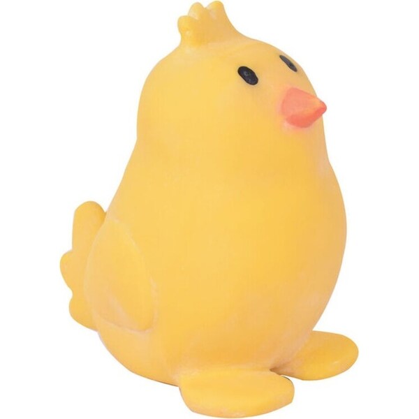 Tikiri 8.5cm Farm Animal Rubber Chicken 95005 Baby Sensory Toy 0m+ Yellow