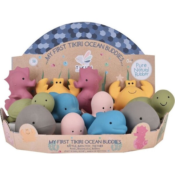 12pc Tikiri My 1st Ocean Buddies With 97500 Baby/Toddler Rubber Rattle Toy 0+