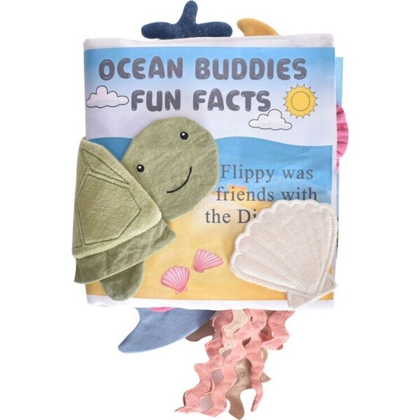 Tikiri Ocean Buddies Facts Activity Book 94103 Baby Interactive Play 6m+