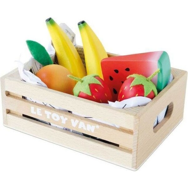 Le Toy Van Honeybake Smoothie Fruit in Crate REVAMP 2024 Kids Wooden Toy 2y+