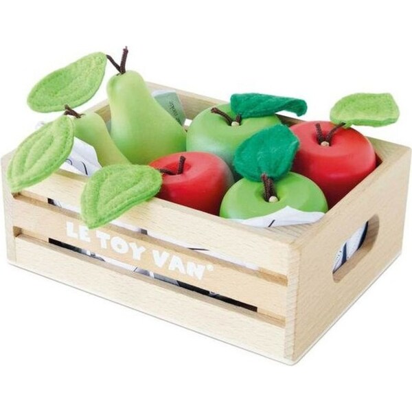 Le Toy Van Honeybake Apple and Pears in Crate Kids/Children Wooden Toy 2y+